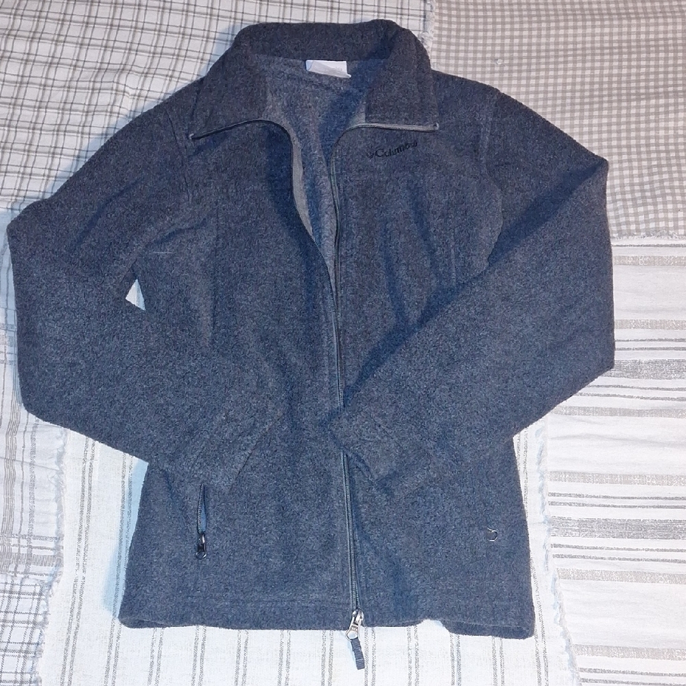 Columbia Heather Navy Lightweight Fleece Jacket